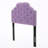 Twin Headboard In Purple With Elegant Button Tufting And Nailhead Trim Sophisticated Border-1140296200