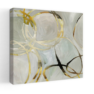 Linked I Abstract Contemporary Geometric Art
