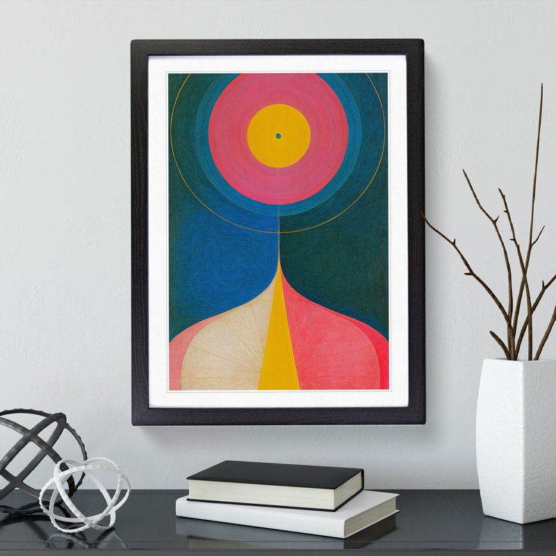 An Abstract Art Painting No.6 - Print, Black Framed Paper, 64cm H x 46cm W x 2cm D