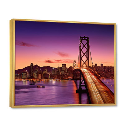 «San Francisco Skyline And Bay Bridge IV», reproduction d'art sur toile