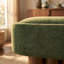 Banc de salle à manger élégant en tissu vert avec pieds en noyer - siège rembourré de 51,57 po pour cuisine, salle à manger et espace de vie-129159687