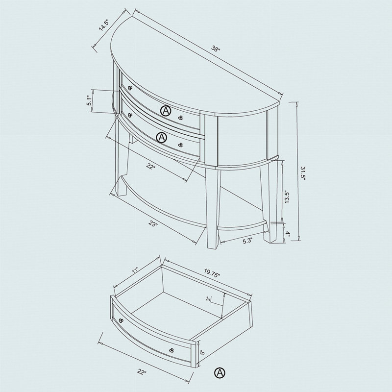 Entryway Console Table