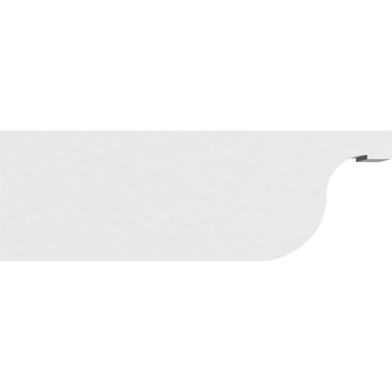 5"W x 8"H x 24"L Standard Del Monte Architectural Grade PVC Rafter Tail, 8"H x 5"W x 24"D