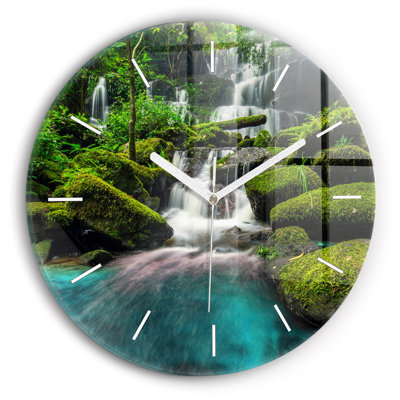 Glass Wall Clock