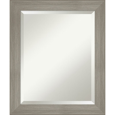 Grand Narrow Beveled Framed Wall Mirror