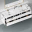 Meuble-lavabo mural flottant avec double surface de comptoir en blanc-570552126-571681137