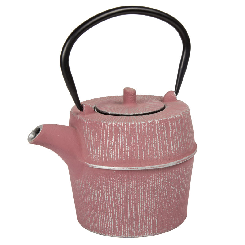 Seren 0.9 Qt. Japanese Cast Iron Teapot Elegant Kyusu Tetsubin with Stainless Steel Infuser for Loose Leaf and Herbal Tea