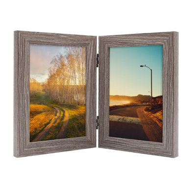 Hinged Desktop Frame with Real Glass Panel