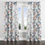 Rideaux en velours Boho - rideau à œillets à motif cachemire botanique orange - 1 panneau-1916625533-1916625528