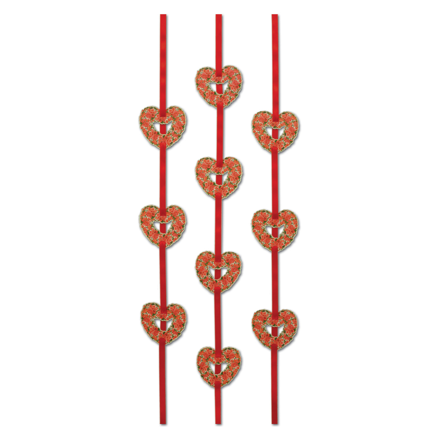 Beistle Heart Ribbon Stringers - 4' - Pack of 12 | Wayfair