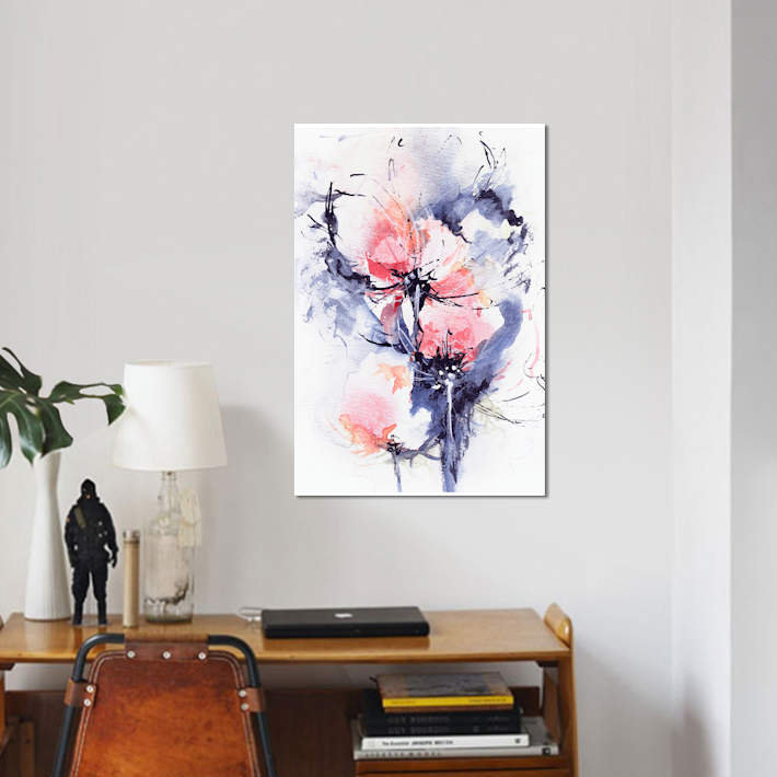 «Wind» par Lesia Binkin - Estampe numérique sur toile tendue avec châssis, H 12 po x l 8 po x P 0,75 po, Toile tendue
