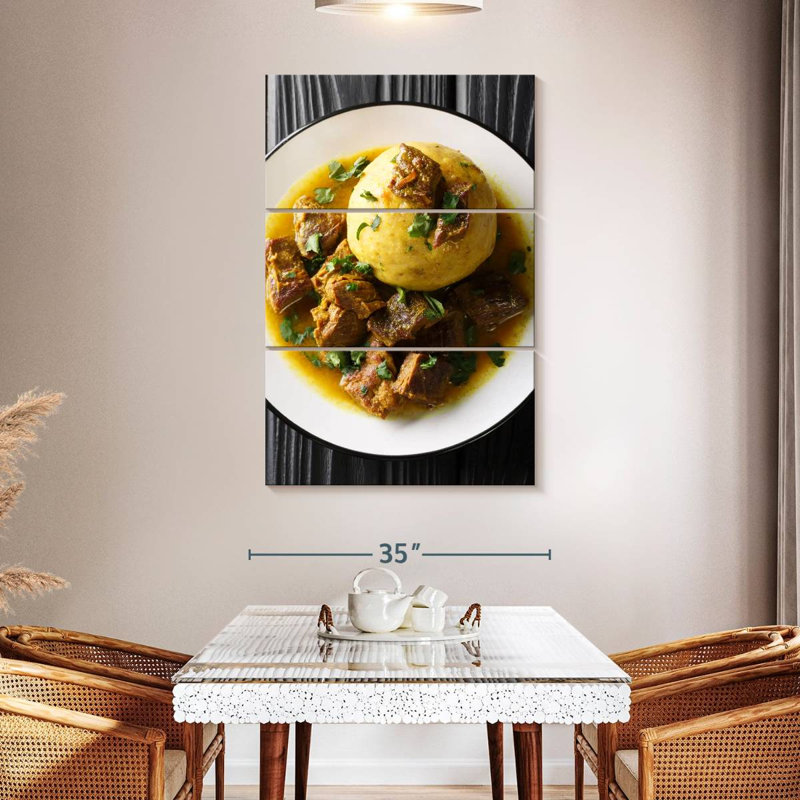 Yarlin Puerto Rican Mofongo, 50" H x 32" W