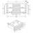 Monette Black 3-drawer Server