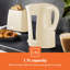 GEEPAS Electric Kettle | 1.7L Cordless Fast Boil Jug Kettle for Hot Water Tea or Coffee | Boil Dry Protection & Auto Shut Off | Illuminated Switch, Cord Storage | 1 Year Warranty, 2200W-93692014