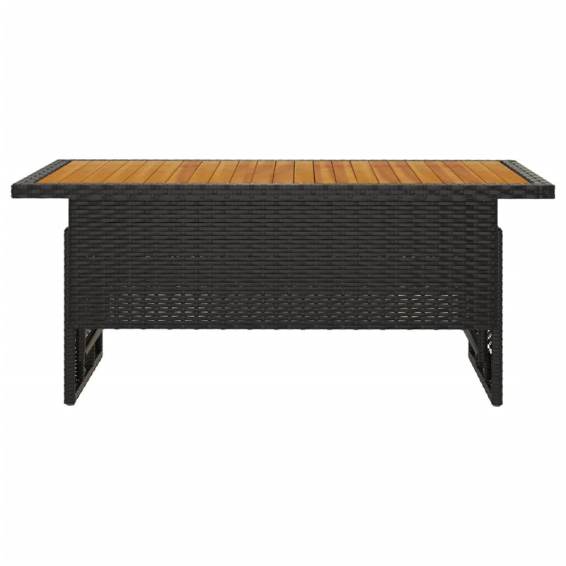 Lenton Rectangular Acacia Outdoor , 100cm cm W 50cm cm D, Black