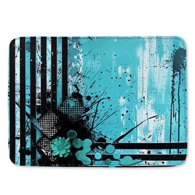 Tapis de bain abstrait