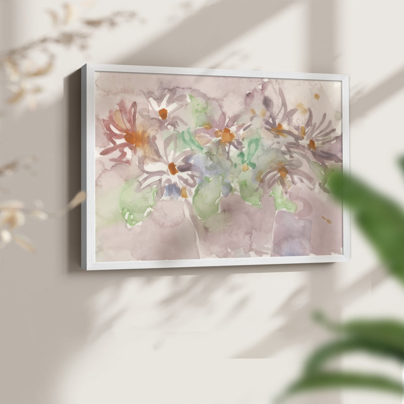 Art Arrangement I - Reproduction encadrée - Restickable, H 11 po x l 14 po, Blanc