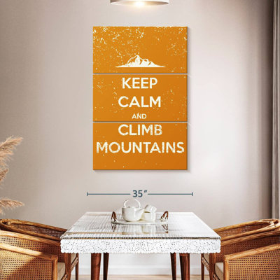 Tergel Keep Calm And Climb Mountains