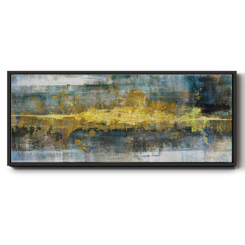 Frequency- Framed Canvas, 12" H x 30" W