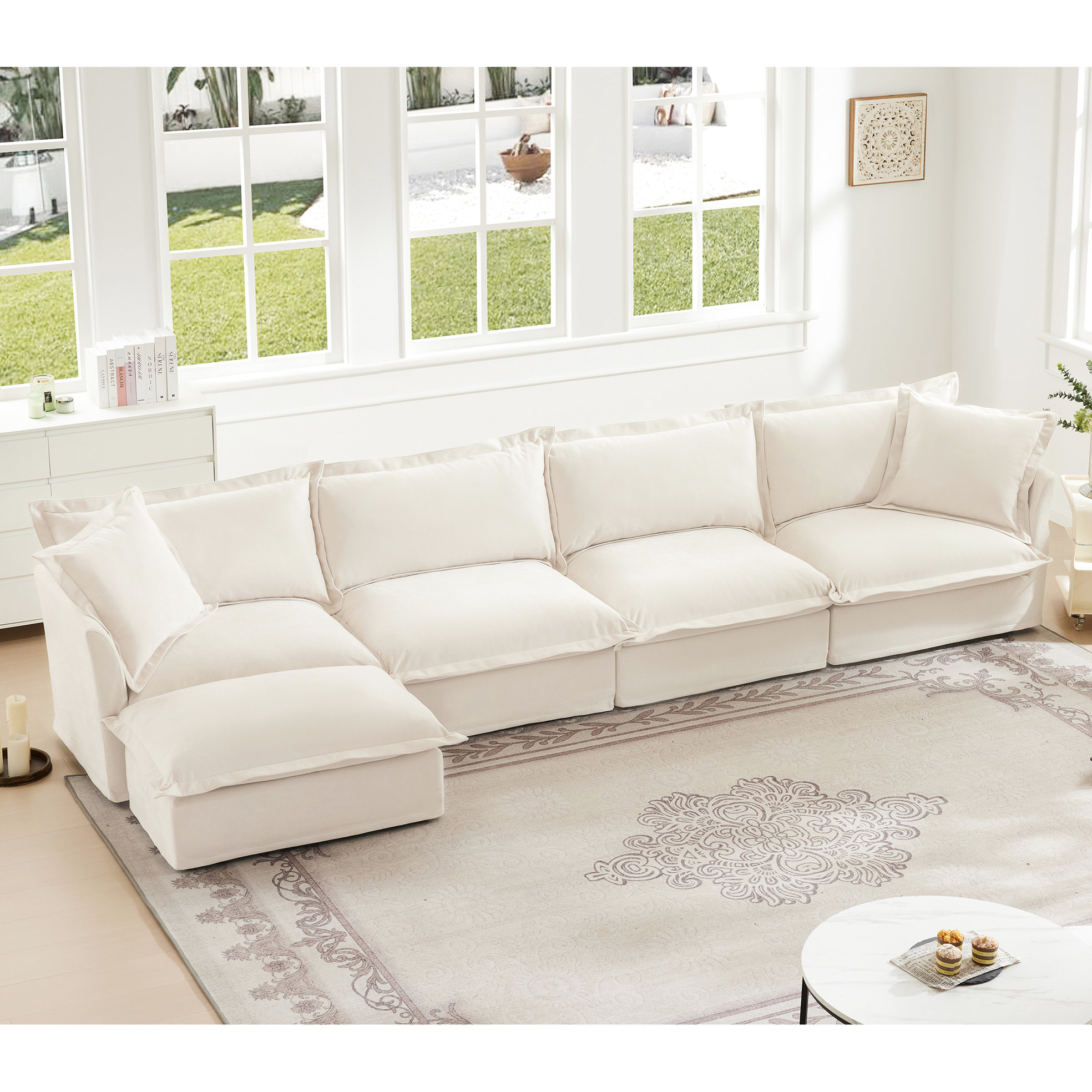 Latitude Run® 4 Seat Chenille With Breathable Fabric And Supportive ...