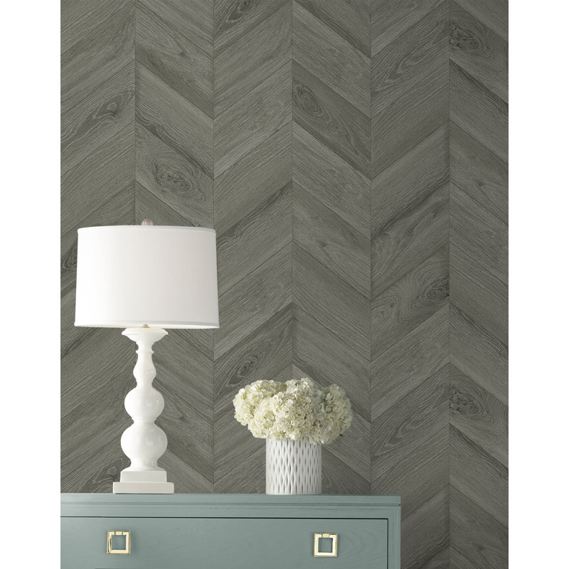 Grass Cloth Wallpaper Roll, Smokey