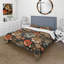 Vintage Tuscan Flowers I Polyester Floral Duvet Cover Set-1825787857