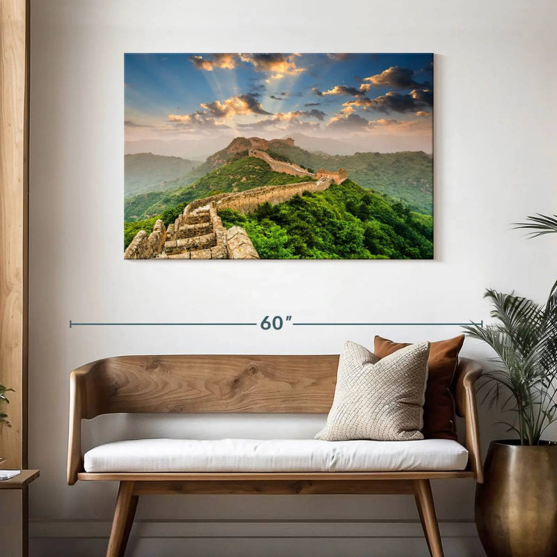 Ravi, la grande muraille de Chine, H 30 po x l 45 po