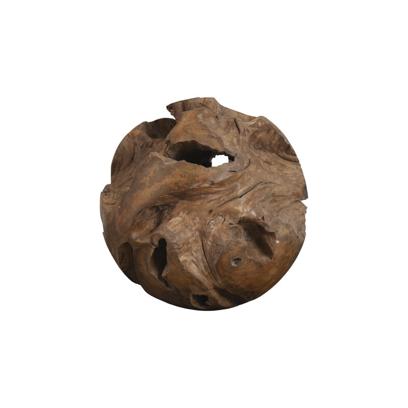 Boule en bois teck