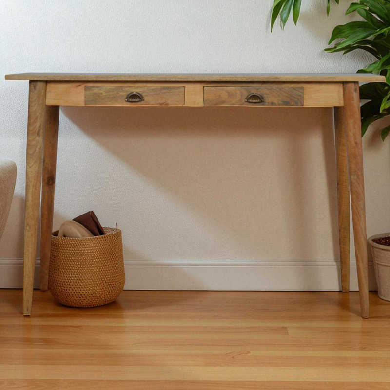 Akins Solid Wood Top Writing Desk