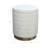 19" Stirling Cream Velvet Storage Stool