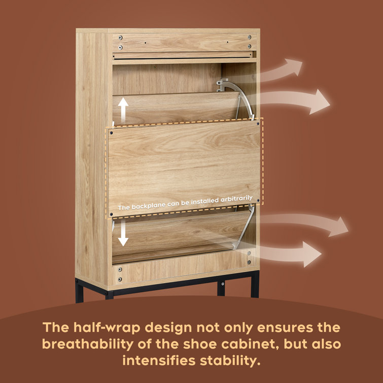 Bay Isle Home Boho Natural Rattan Shoe Storage Cabinet & Reviews