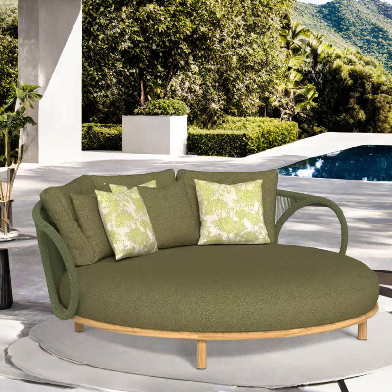 Lit de jour pour le patio Courtyard, Vert