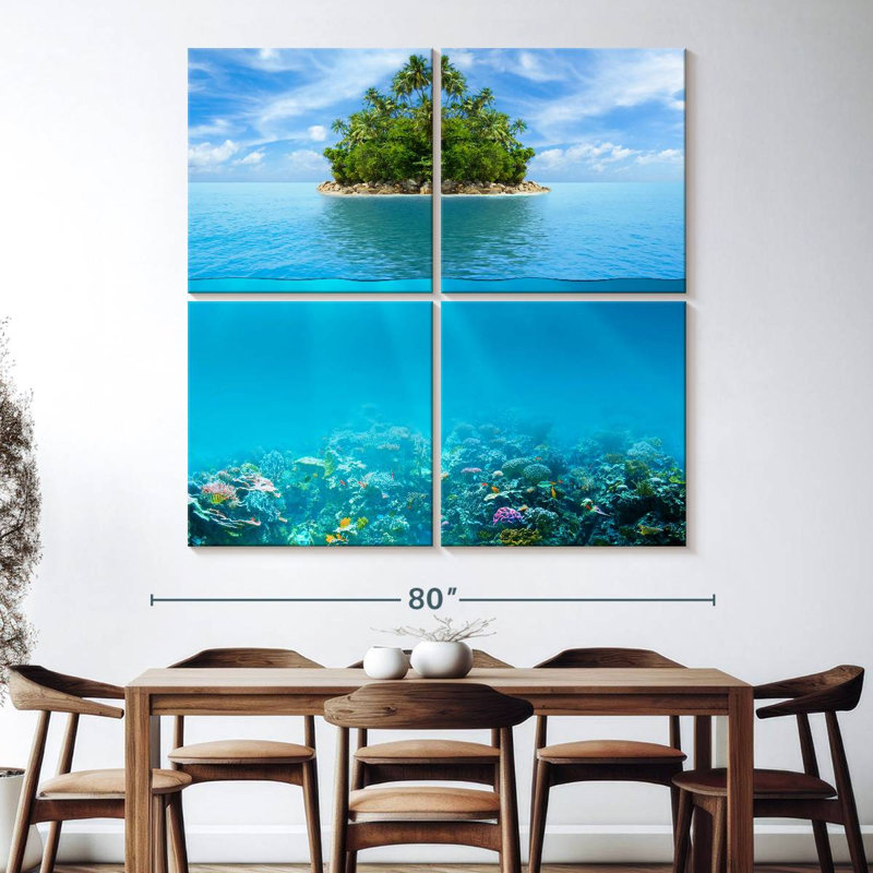 Aletra Underwater Coral Reef, 74'' H x 74'' W