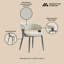 Chaise en cuir texturé Luce-834450369