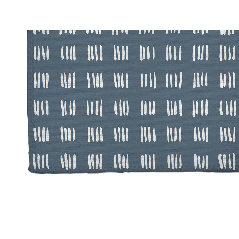 Tapis de bureau Dash, L 5 pi x L 3 pi, Bleu