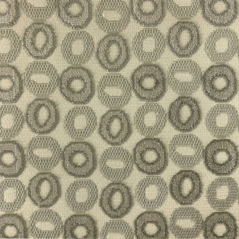 Jacquard Velvet on Linen Look | Edina Fabric_EDINA, Pewter
