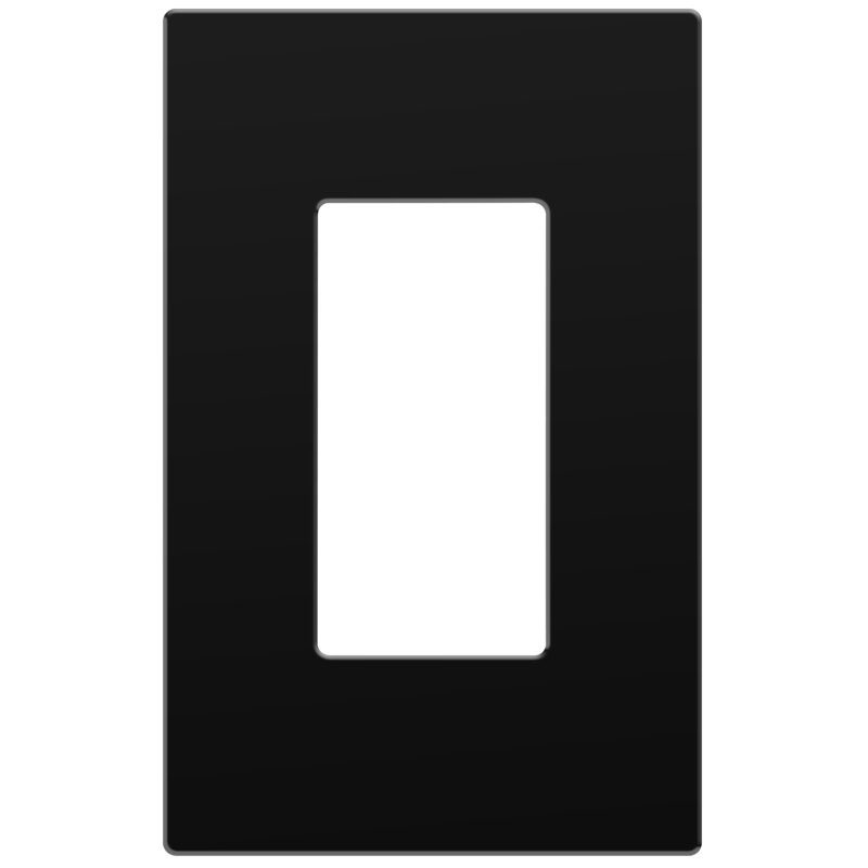  Plaque murale décorative moyenne sans vis à 1 bande Enerlites - Noir, Noir, H 4,88 po x L 3,11 po