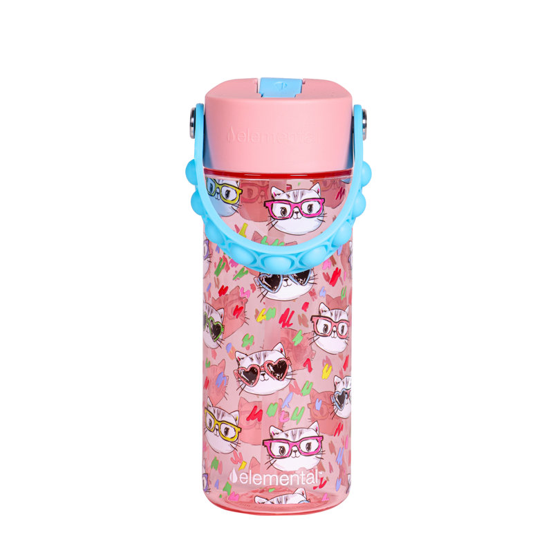 Elemental® Splash Pop 18-Oz. Tritan Water Bottle (Stylish Cat)