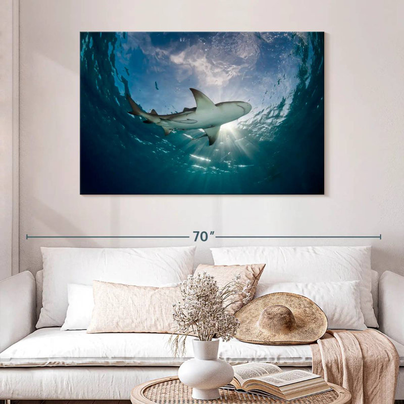 Brampt Lemon Shark In The Water, 32'' H x 48'' W