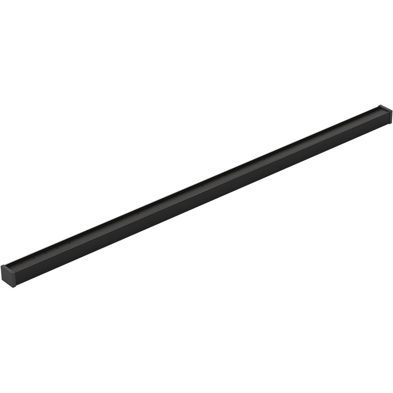 Linear Grid Shower Drain, Matte BlackA