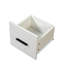 Modern White Storage Shelf With Drawers And Pegboard Design – Versatile Bookshelf For Home Or Office