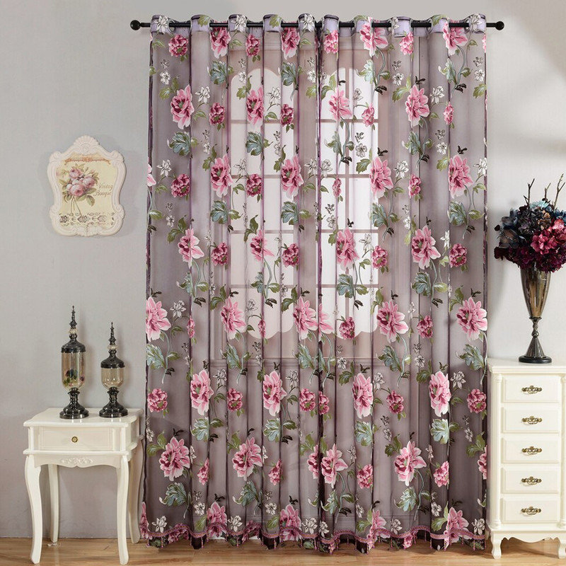 Floral Kitchen Curtain