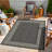 Sunshine Anthracite Versatile Indoor/Outdoor Area Rug-180785335