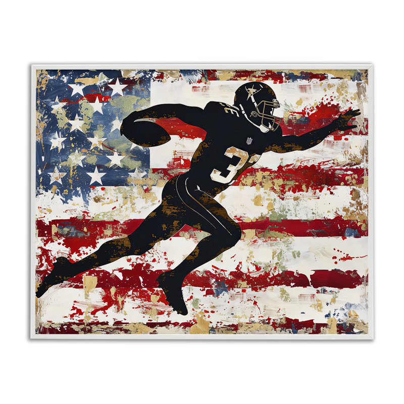 Giclée encadrée par Gridiron Glory, conçue par Ray Powers, Giclée encadrée blanc bord de mer, H 11 po x l 14 po