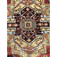 Hand Knotted Wool Area Rug in Rust