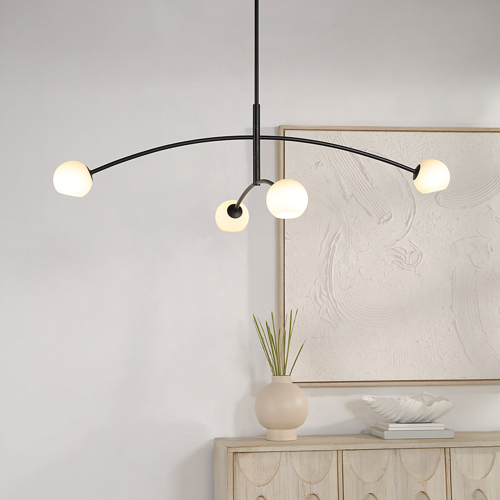 Alisina Iron 4-Light Chandelier
