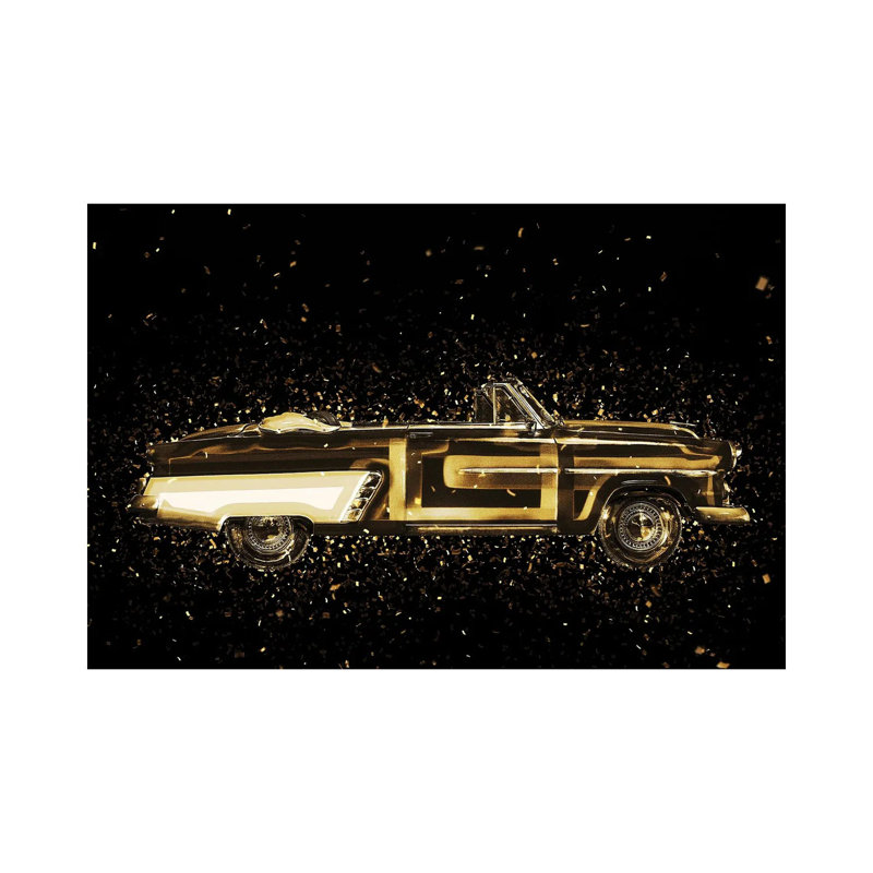 Golden - Vintage Car by Philippe Hugonnard - Wrapped Canvas Gallery-Wrapped Canvas Giclée, 20.32cm H x 30.48cm W x 1.9cm D