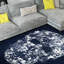 Tapis lavable Skull Silhouette 5 pi x 8 pi, douceur céleste avec envers antidérapant-101191271