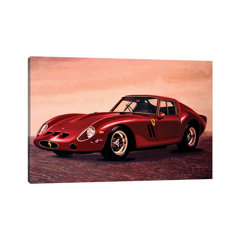 Ferrari 250 GTO 1962 by Paul Meijering - Painting on Canvas, 45.72cm H x 66.04cm W x 3.81cm D, Wrapped Canvas