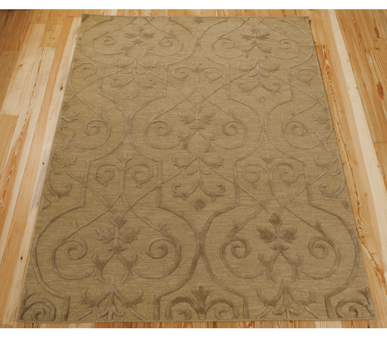 Tapis abstrait en laine noué à la main Veney